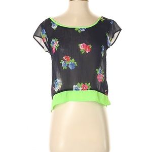 NWT Hollister Sheer Cropped Blouse XS